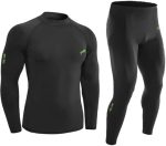 JUST RIDER Polyester Spandex Men's Sports Running Set Compression Shirt + Pants Skin-Tight Long Sleeves Quick Dry Fitness Tracksuit Gym Yoga Suits - Image 2