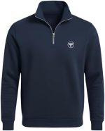 Men’s Half-Zip Pullover 100% Fleece Sweatshirt Stylish, Breathable Full Sleeve Winter Wear Warm, Lightweight & Comfortable for Office, Casual, Travel & Sports - Image 2