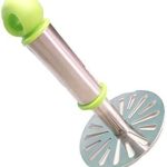 GANESH Stainless Steel Potato Crusher Vegetable Smasher Pav Bhaji Masher with Handle for Effortless Kitchen Uses (Pack of 1, Assorted)