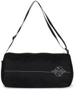 Nivia Basic Polyester Duffle Bag for Men & Women, Side Mesh Pocket, Workout & Training Bag, Suitable for Gym, Fitness, Sports & Travel with Adjustable Shoulder Strap (Black), Capacity-11L - Image 2
