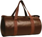 Gym Duffel Bag Unisex PU-Leather Shoulder & Cross-Body Gym Bag |Kit Bag|Sports Fitness Bag|Gym Bag with Adjustable Strap Leatherette for Sports and Travel Bag (Brown) - Image 2