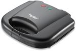 Prestige PGMFB 800 Watt Grill Sandwich Toaster with Fixed Grill Plates, Black - Image 2