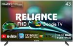 Reliance 43 inch Full HD Smart LED TV | IPS A+ Display, Frameless Design, Voice Remote, 1.5GB RAM, 8GB Storage | RW43GD8676FHD (Black) - Image 2