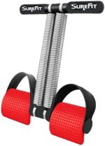 SUREFIT Double Spring Tummy Trimmer Heavy Duty Dual Spring Core Trainer with Foot Pedal Red/Black Standard Size - Image 2