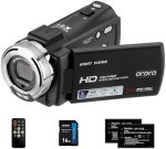 Camcorders ORDRO HDV-V12 HD 1080P Video Camera Recorder Infrared Night Vision Camera Camcorders with 16G SD Card and 2 Batteries - Image 2