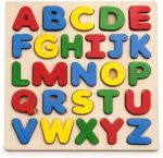 Tantrums Montessori Wooden Alphabet Puzzle | ABCD Capital Letters Learning Board for Kids, Boys and Girls | Educational Toy for Toddlers | Improves Motor Skills & Hand-Eye Coordination - Image 2