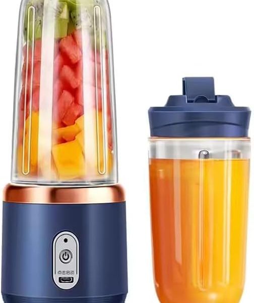 Qlect Portable Blender Electric Juicers Fruit Mixers USB Rechargeable Smoothie Mini Personal Juicer 6 Blades 3Gears With 1500 Mah Rechargeable Battery-Smoothie Blender