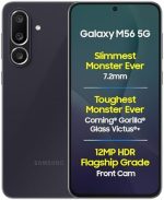 Samsung Galaxy M56 5G Mobile (Black, 8GB RAM, 128GB Storage)| Segment Slimmest | Gorilla Glass Victus+ | 10 Bit HDR Video | 50MP Camera | AI | Vapour Cooling Chamber | Lag-free Gaming| Without Charger - Image 2
