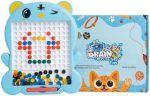 BRAINX Magnetic Dot Art Drawing Board for Kids 3 Years Above | Magnetics Beads Board Game – Magpad, Ideal for Creativity, Fine Motor Skills, STEM Learning, Gifting & Fun Playtime(Sky) - Image 2