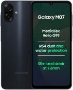 Samsung Galaxy M07 Mobile (Black, 4GB RAM, 64GB Storage) | MediaTek Helio G99 | AnTuTu 624K | IP54| 50MP Camera | 7.6mm Slim | 5000mAh Battery | 25W Fast Charging | 6 Gen OS Upgrades | Without Charger - Image 2