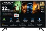 UNICRON 32 inch smart tv Android Frameless Smart LED TV HD Ready Built-in WiFi | HDMI & USB Connectivity | Built-in Apps Compatible,YouTube, Netflix, Prime Video - Image 2