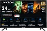 UNICRON 24”INCH Frameless HD Ready Android Smart LED TV | WiFi Enabled | Built-in Apps Compatible (YouTube, Netflix, Prime Video) | HDMI, USB Connectivity | Slim & Stylish |Meeracast Model - Image 2