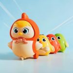 ACROWN Cute Animal Toys for Kids Sensory Worm Animal Wind up Colorful Toy Insect Figurines for Boys and Girls Multicolor Animals Toys Pack of 1 (Chicken Toys Walking Family) - Image 2