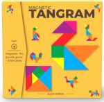 Pelikas Toyz Magnetic Tangram Puzzle for Kids 5 Years+ – Travel Logic Game & Brain Teaser Toy, Ideal Birthday Return Gift for Boys & Girls, Educational STEM Activity Book (Compact & Portable)