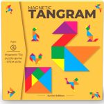 Pelikas Toyz Magnetic Tangram Puzzle for Kids 5 Years+ – Travel Logic Game & Brain Teaser Toy, Ideal Birthday Return Gift for Boys & Girls, Educational STEM Activity Book (Compact & Portable)
