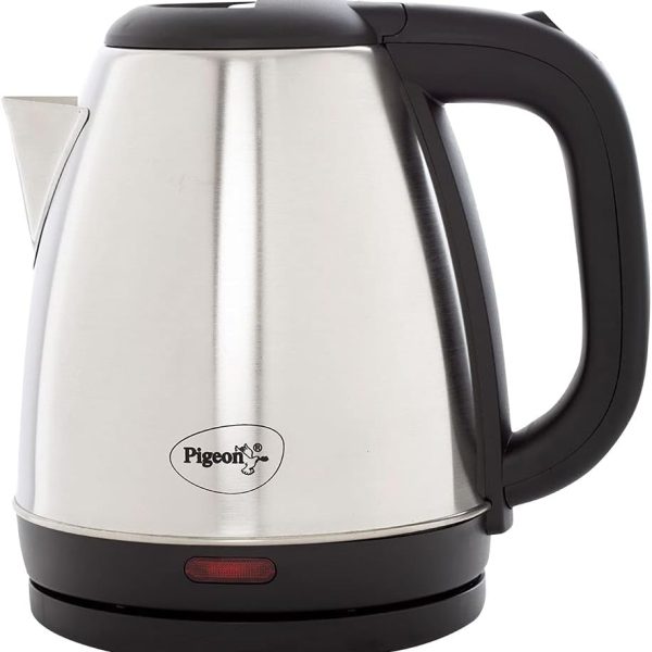Pigeon Amaze Plus Electric Kettle 1.5 L, 1300 Watt, Stainless Steel Body with Auto Shut-off Feature Used for Boiling Water -