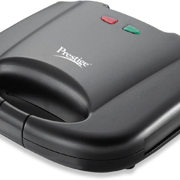Prestige PGMFB 800 Watt Grill Sandwich Toaster with Fixed Grill Plates, Black