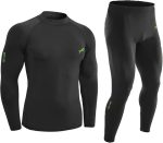 JUST RIDER Polyester Spandex Men's Sports Running Set Compression Shirt + Pants Skin-Tight Long Sleeves Quick Dry Fitness Tracksuit Gym Yoga Suits