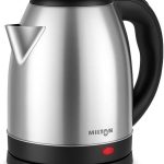 Milton Rapid Electric Kettle 1.8L | 1500 Watts | Stainless Steel Hot Water portable Electric Kettle for Home, Office | Auto Shut-Off with Wide Mouth | Cool-touch Handle and Single-Touch Lid Lock