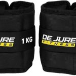 De Jure Fitness Adjustable Ankle & Wrist Weights Pair (1KG x 2) for Men & Women | Strength Training, Walking, Running, Workout, Yoga | Comfortable, Durable | Z Black – 2KG