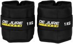 De Jure Fitness Adjustable Ankle & Wrist Weights Pair (1KG x 2) for Men & Women | Strength Training, Walking, Running, Workout, Yoga | Comfortable, Durable | Z Black – 2KG