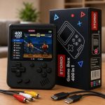Storio Rechargeable Pocket Video Game for Kids 400 in 1 Retro Game Box Console Handheld Game Box with TV Output - Multicolor | 400 in 1 Retro Game Box Console, Handheld Game Box, TV Output - Image 2