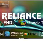 Reliance 43 inch Full HD Smart LED TV | IPS A+ Display, Frameless Design, Voice Remote, 1.5GB RAM, 8GB Storage | RW43GD8676FHD (Black)