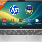 HP 15 Laptop | AMD Ryzen 7 5825U |16GB DDR4 RAM | 512GB SSD |15.6" (39.6 cm) FHD Display |AMD Radeon Graphics| Backlit KB | FHD Camera| Win 11| MS Office 2024 + M365*(1-Yr) | Silver |1.59kg |fc0533AU