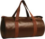 Gym Duffel Bag Unisex PU-Leather Shoulder & Cross-Body Gym Bag |Kit Bag|Sports Fitness Bag|Gym Bag with Adjustable Strap Leatherette for Sports and Travel Bag (Brown)