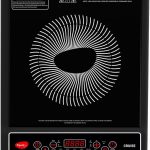 Pigeon by Stovekraft Cruise 1800 watt Induction Cooktop With Crystal Glass,7 Segments LED Display, Auto Switch Off - Black