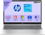 HP 15 Smartchoice, 13th Gen Intel Core i3-1315U(8GB DDR4,512GB SSD) FHD, Anti-Glare, Micro-Edge, 15.6''/39.6cm, Win11, M365(1yr)*Office24, Silver,1.59kg, fd0572TU, FHD Camera w/Shutter, Backlit Laptop