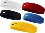 Cotton Headband Sports, Men's women'sGym Workout,Yoga Sweatband-All Sports Wear Headband Fitness Band Unisex (Pack of 5) Red/Yellow/White/Black/Blue