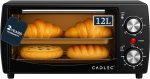 Cadlec Cruise Pro 12L Multi-Function OTG for Kitchen, 1000W Oven Toaster Griller, Bake Grill Toast, Oven for Baking, Adjustable Temperature & Timer, Black, 2 Year Warranty