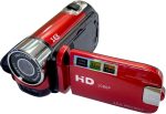 1080P HD Camcorder LCD Video Camera Recorder 16X Zoom Night Vision -EU Red
