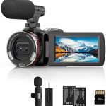 Video Camera Camcorder for YouTube 4K 48MP Dual Lens with Wireless Mic | Video Camera Camcorder for YouTube4K 48MP Dual Lens with Wireless Mic