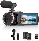 Video Camera Camcorder for YouTube 4K 48MP Dual Lens with Wireless Mic | Video Camera Camcorder for YouTube4K 48MP Dual Lens with Wireless Mic