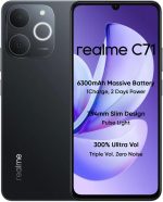realme C71 4G Smartphone 6GB+128GB,6.745 inch Screen, 90Hz Eye Comfort Display, 6300mAh Battery, 37MP Cameras, Unisoc T7250 Chip, IP54, Obsidian Black
