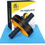 PRO365 Premium Ab Wheel Roller | Heavy Steel Rod | Core Home Workout Equipment 100 Kg | 6MM Knee Mat | Lifetime Brand Warranty