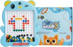 BRAINX Magnetic Dot Art Drawing Board for Kids 3 Years Above | Magnetics Beads Board Game – Magpad, Ideal for Creativity, Fine Motor Skills, STEM Learning, Gifting & Fun Playtime(Sky)