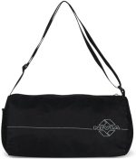Nivia Basic Polyester Duffle Bag for Men & Women, Side Mesh Pocket, Workout & Training Bag, Suitable for Gym, Fitness, Sports & Travel with Adjustable Shoulder Strap (Black), Capacity-11L