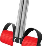 SUREFIT Double Spring Tummy Trimmer Heavy Duty Dual Spring Core Trainer with Foot Pedal Red/Black Standard Size