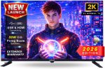 Uniboom_Optima Series 80 cm (32 inch) HD Ready LED TV 2026 Edition with 30W Sonic Boom - True Frameless - Aura Vision+ Display - 2 HDMI - (Non Smart) - 32N-ULT-AED