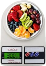 ATOM ALISTON K1 Series Digital Kitchen Weighing Scale 10 kg, Electronic Weight Machine with LCD Display for Baking, Cooking, Food & Diet, SF-400/A121. 6Months Warranty (Colour May Vary)