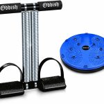 ODDISH way to fitness Double Spring Tummy Trimmer with Twister Disc, Home Gym Fitness Combo, Blue and Black