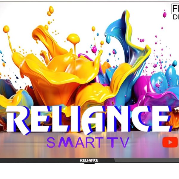 Reliance 60 cm (24 inches) HD Ready Smart Android LED TV, Frameless Design, IPS A+ Display, 20W Sound Output, Model RO24MP3972HD (Black)