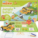 Maxx Jungle Safari Screen-Free Robot Toy Kit for Kids 4-5 Years with 25+ Activities | Play Games and Draw with Robot | STEM Learning | Birthday Gift for Boys & Girls
