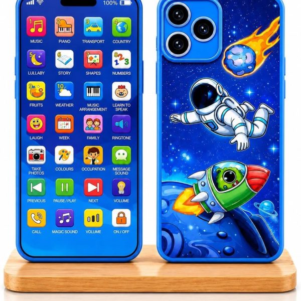 Kids Phone – Rechargeable Toy for Kids with 24 Learning Modes | Talking Dummy Mobile for Boys & Girls Age 2–12 | Educational Mobile Phone Toy with, Music & Games Phone I Phone