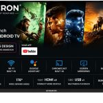 UNICRON 32 inch smart tv Android Frameless Smart LED TV HD Ready Built-in WiFi | HDMI & USB Connectivity | Built-in Apps Compatible,YouTube, Netflix, Prime Video