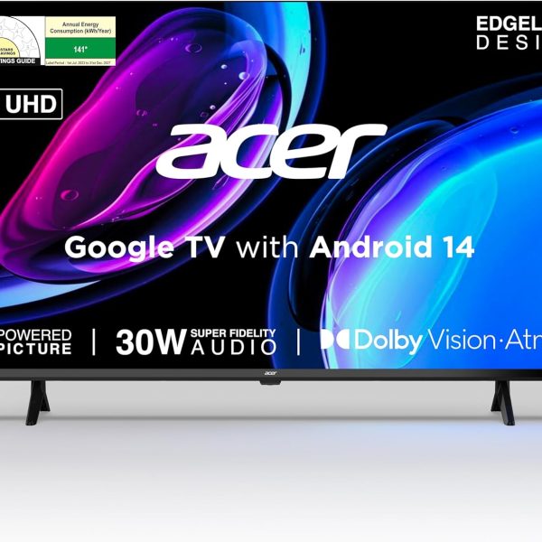 Acer 108 cm (43 inches) Ultra I Series 4K Ultra HD Smart LED Google TV AR43UDGGU2875BD