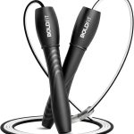 Boldfit Skipping Rope for Men and Women Jumping Rope With Adjustable Height Speed Skipping Rope for Exercise, Gym, Sports Fitness Adjustable Jump Rope Black